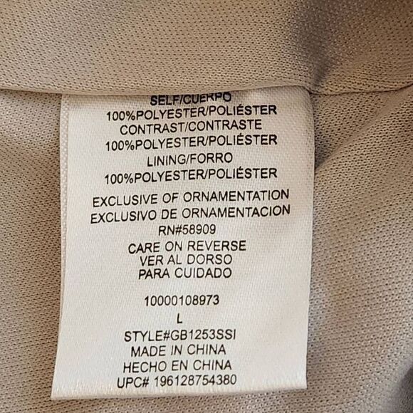 Gianni Bini Silver Sequin Bralette Top Large NWT (4283) - Picture 5 of 6